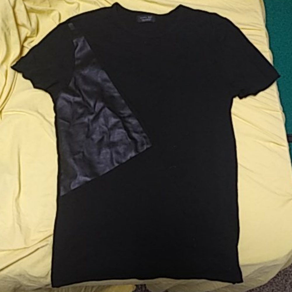 Zara Man Asymmetrical Panel Shirt